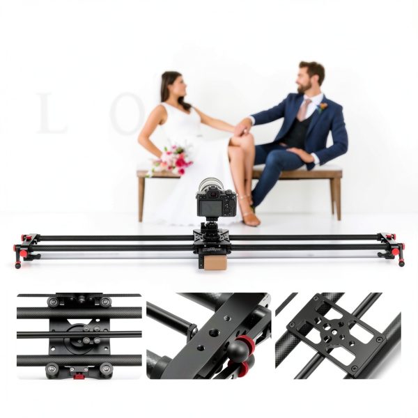 Neewer Motorized Camera Slider Carbon Fiber App Control ER1-5