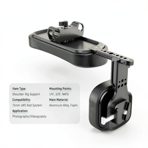 Neewer Shoulder Pad V Mount Battery Plate Camera Rig Support-6