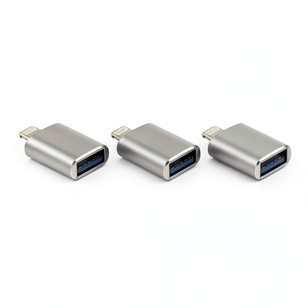 Lightning USB Adapter Card Reader Data Transfer iPhone iPad-0