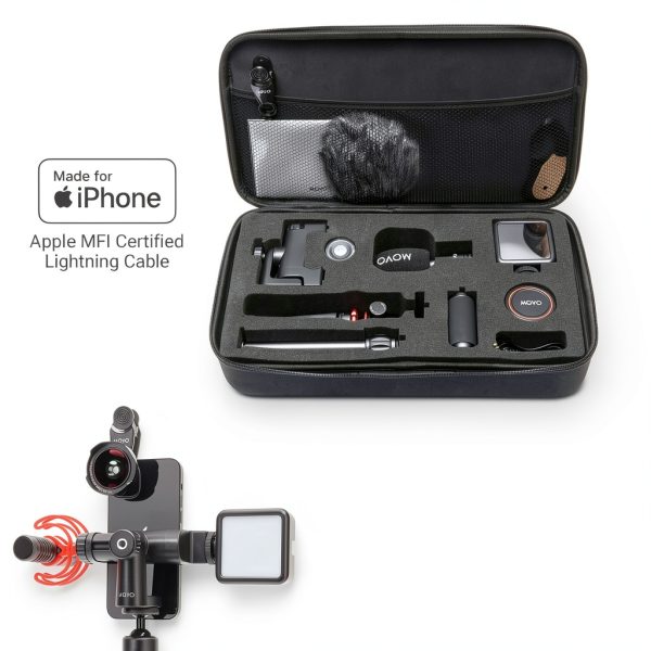 Movo iVlog1 Smartphone Video Kit with Microphone and LED-2