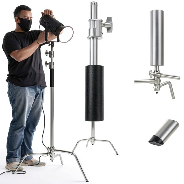 Neewer Heavy Duty Light Stand Metal Tripod Boom Arm Studio-7