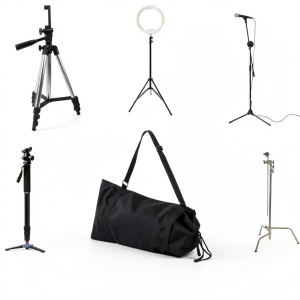 Nylon Tripod Bag 65cm Padded Waterproof Camera Accessory-4