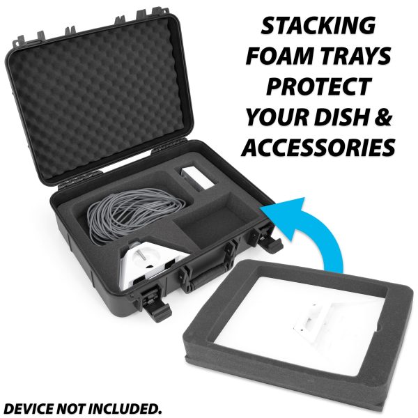 CASEMATIX Starlink Mini Travel Case Hard Shell Foam-3