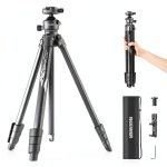 NEEWER LT07 Aluminum Travel Tripod Camera Ball Head Arca QR-0