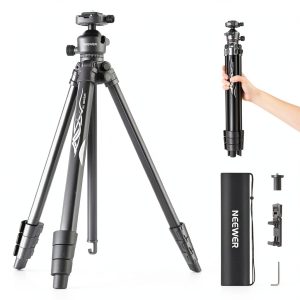 NEEWER LT07 Aluminum Travel Tripod Camera Ball Head Arca QR-0
