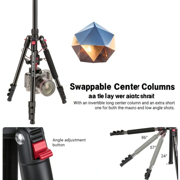 Neewer Basics Travel Tripod Monopod Camera Phone Stand-3