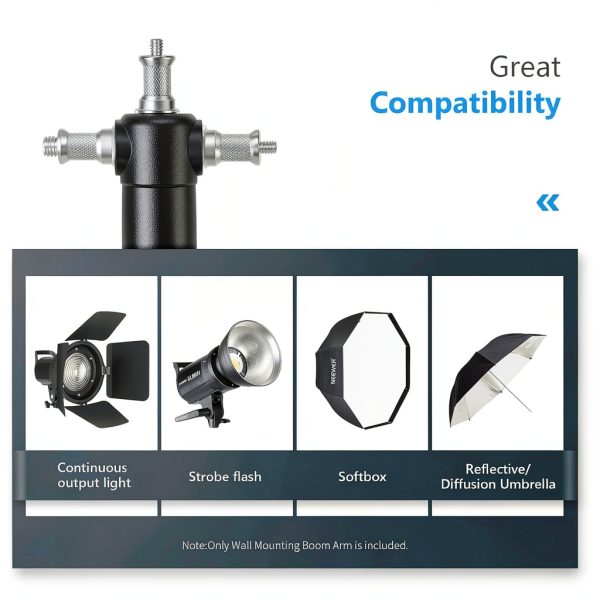 Neewer Wall Mounting Boom Arm Photography Studio Adjustable-1