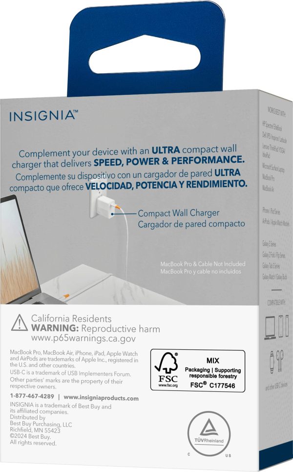 Insignia 100W USB-C GaN Wall Charger for Laptops-8