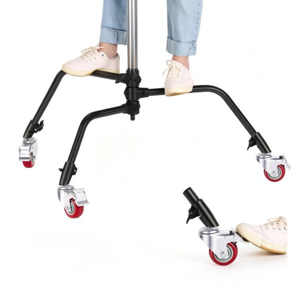 Neewer Heavy Duty Swivel Castors C Stand Wheels Studio-3