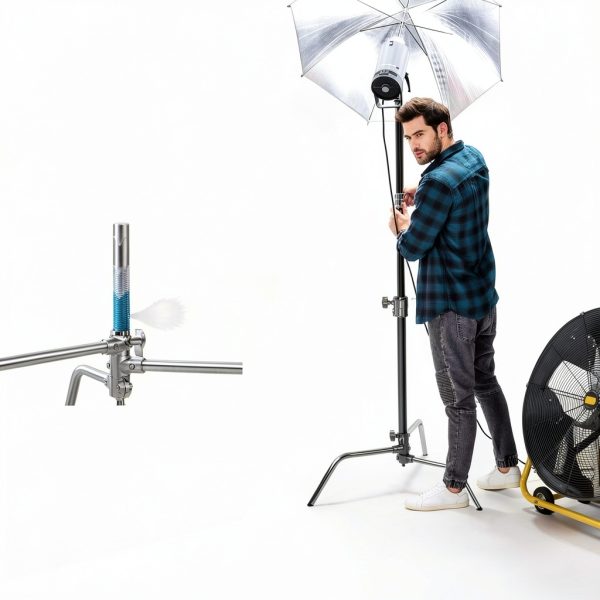 Neewer C Stand Heavy Duty Stainless Steel Photography Light-1