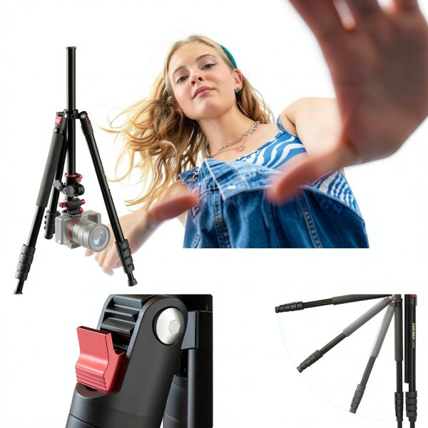 Neewer Basics Tripod Monopod Metal Fluid Head DSLR Camera-5