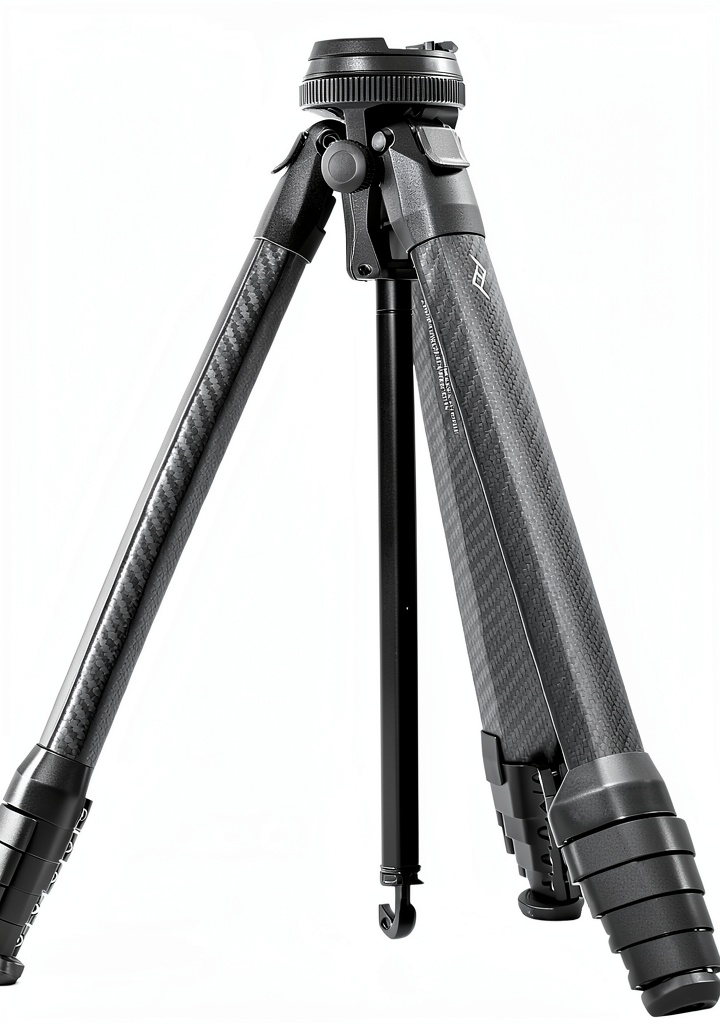 Peak Design carbon fiber travel tripod deployed in a scenic outdoor setting