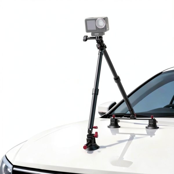 Neewer Triple Suction Cup Car Mount Kit Aluminum Alloy-1