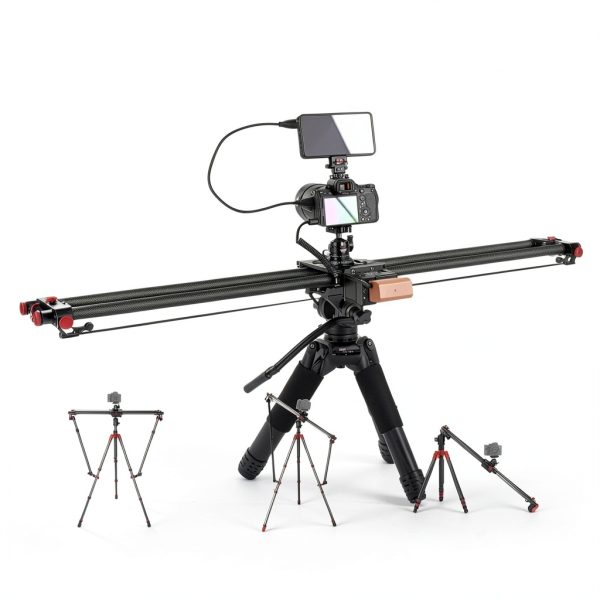 Neewer Motorized Camera Slider Carbon Fiber App Control ER1-1