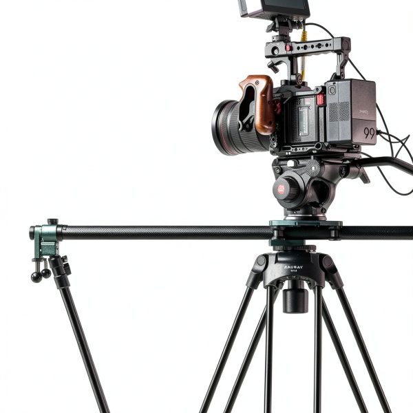 RAUBAY DV-1 Pro Fluid Head Tripod Aluminum DSLR Camcorder-5