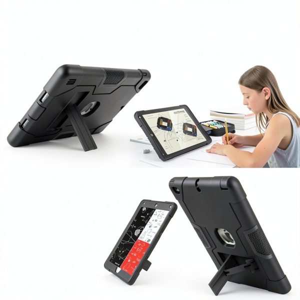 Entronix iPad 10.2 Case Navy Blue Heavy Duty Kickstand-3