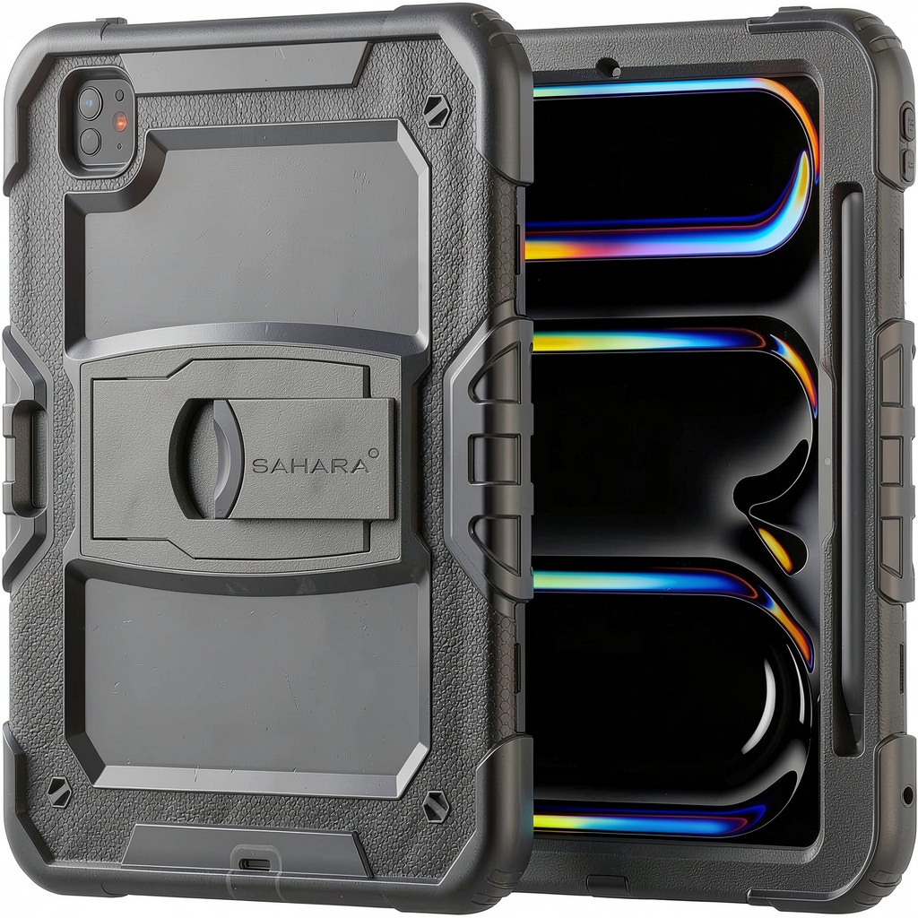 SaharaCase Raider Series iPad Pro 11 case showing front and back views
