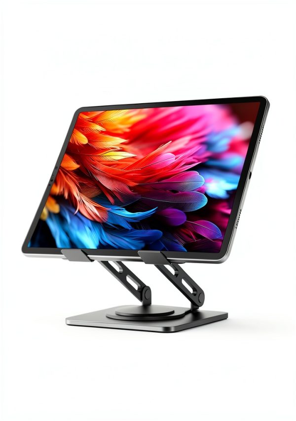 Pavo Tablet Stand 360 Rotating Base Sturdy Metal Design-3