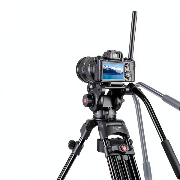 RAUBAY DV-2 Tripod Professional Fluid Head Heavy Duty-3