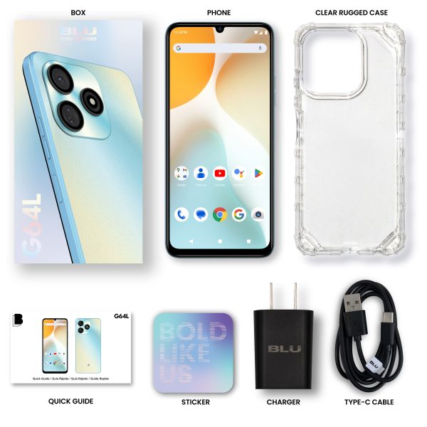 BLU G64L Unlocked Smartphone 128GB 5000mAh Battery-4