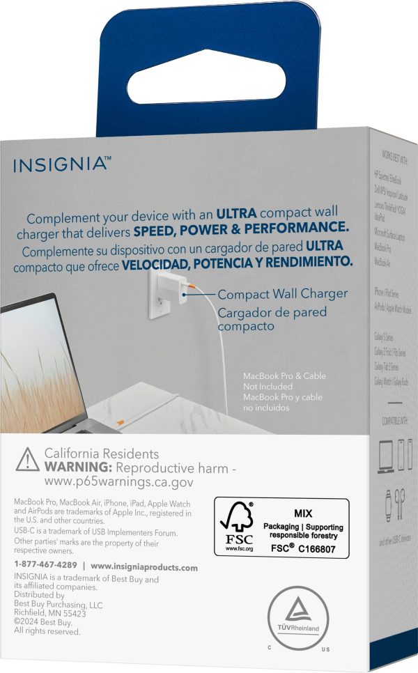 Insignia 140W USB-C GaN Wall Charger Fast Compact-8