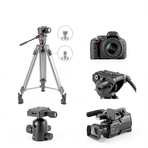 Neewer 75mm Bowl Adapter Metal Tripod Fluid Head Mount-4