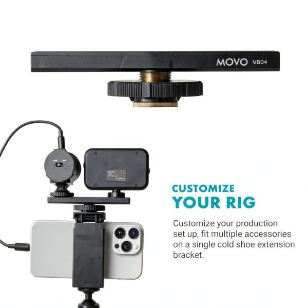 Movo USB-C Vlogging Kit Smartphone Microphone LED Light-7