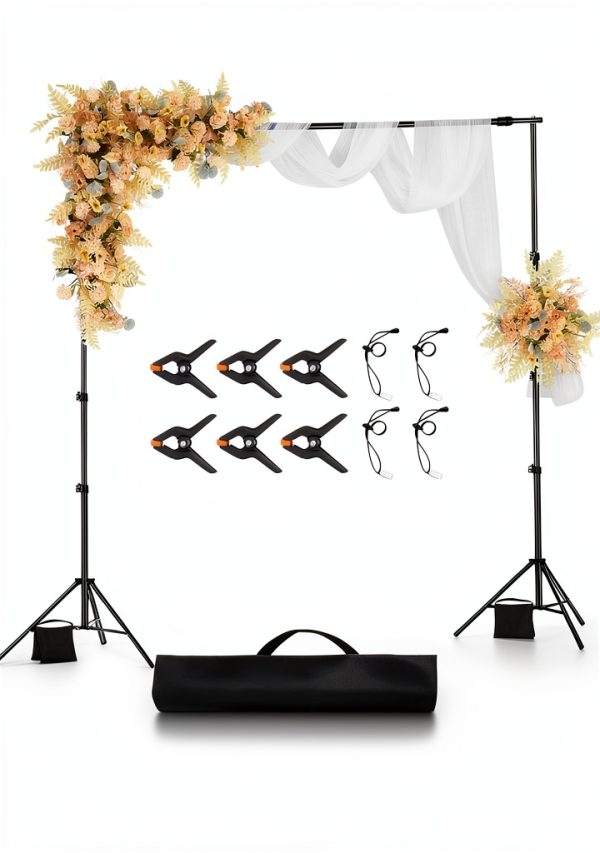 Heavy Duty Backdrop Stand Adjustable Photography Studio-0