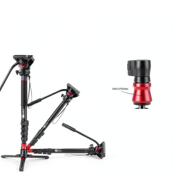 Neewer Camera Monopod with Feet Aluminum Telescopic Fluid-1