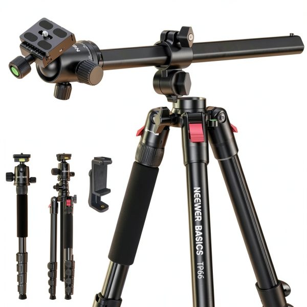 Neewer Basics Horizontal Overhead Tripod Aluminum 360 Pan-0