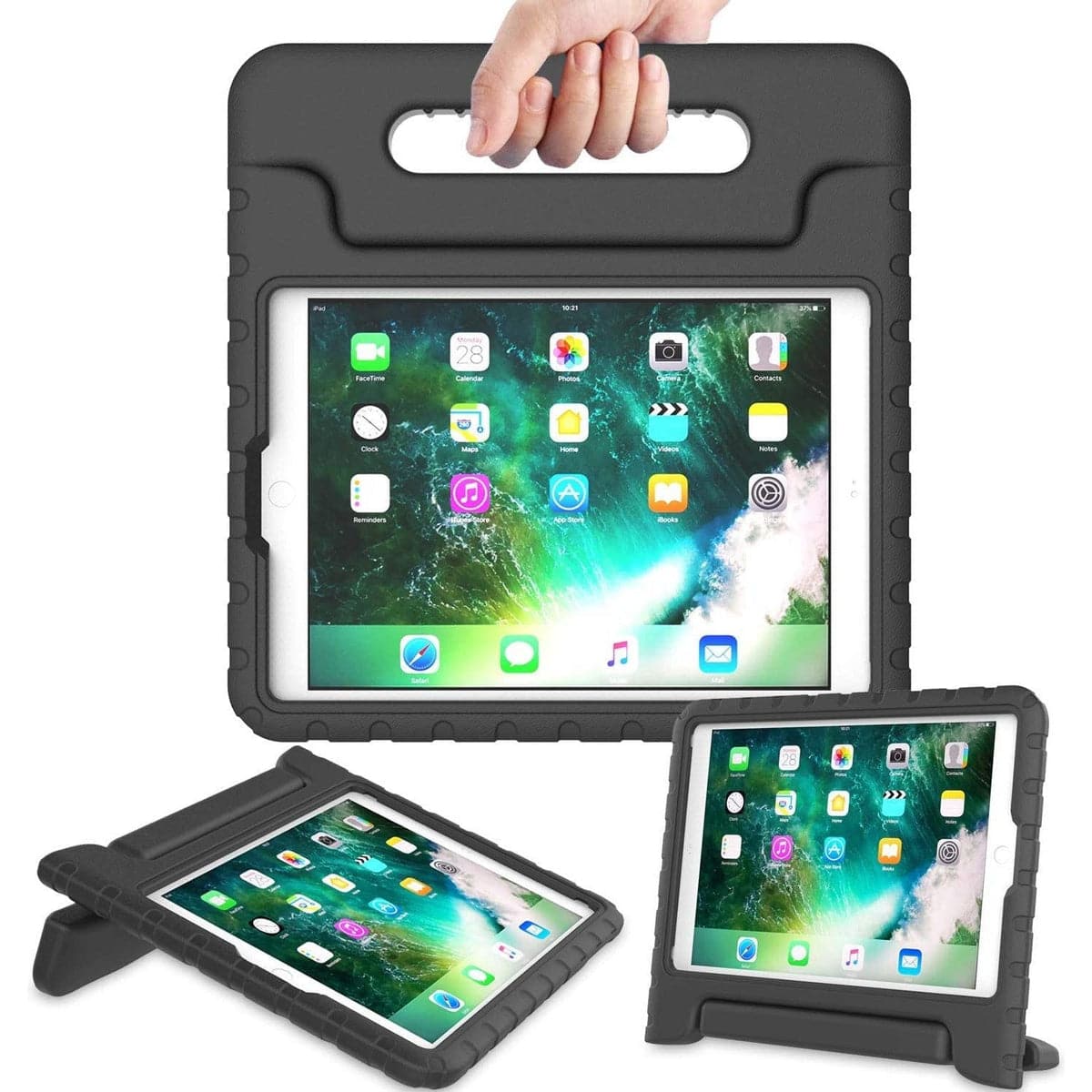 Entronix iPad case showing raised edges and handle design