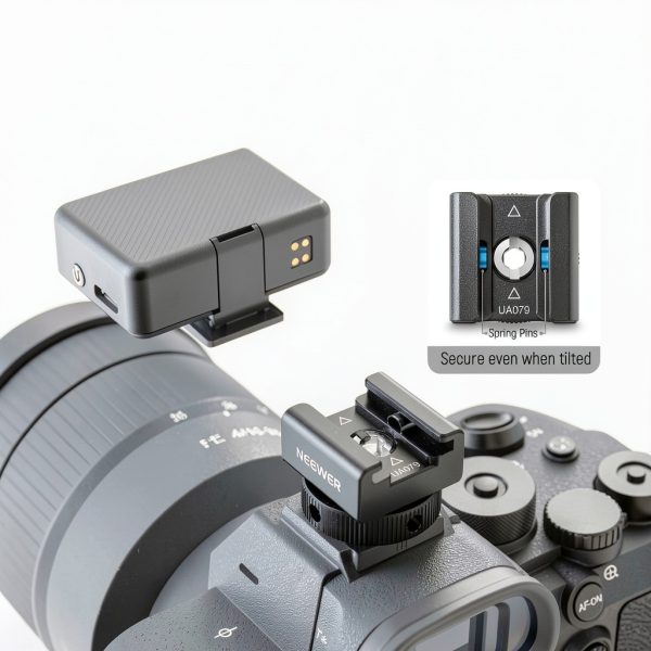 Neewer Cold Shoe Mount Adapter DJI Mic Rode Wireless GO II-4