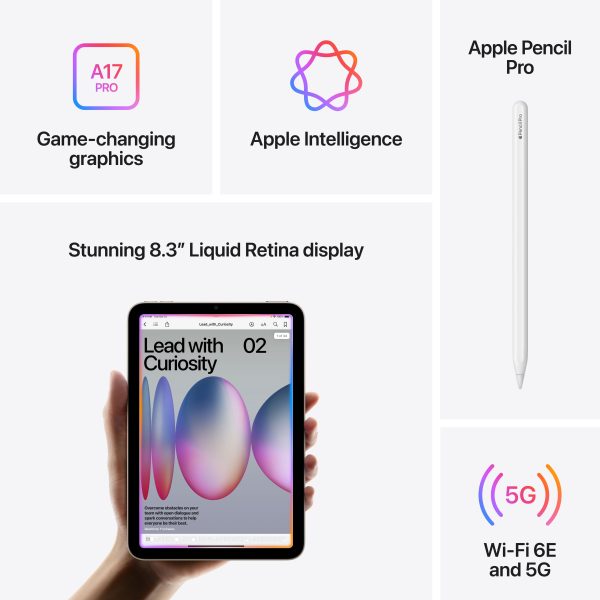 Apple iPad mini A17 Pro chip Cellular 256GB Purple Unlocked-5