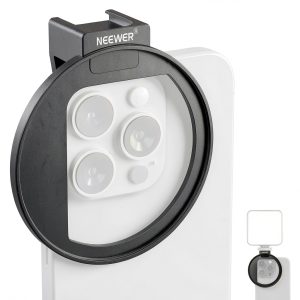 Neewer Phone Lens Filter Clip 67mm Thread Cold Shoe Mount-0
