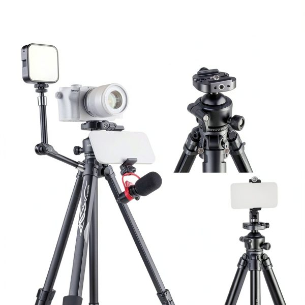 NEEWER LT07 Aluminum Travel Tripod Camera Ball Head Arca QR-5