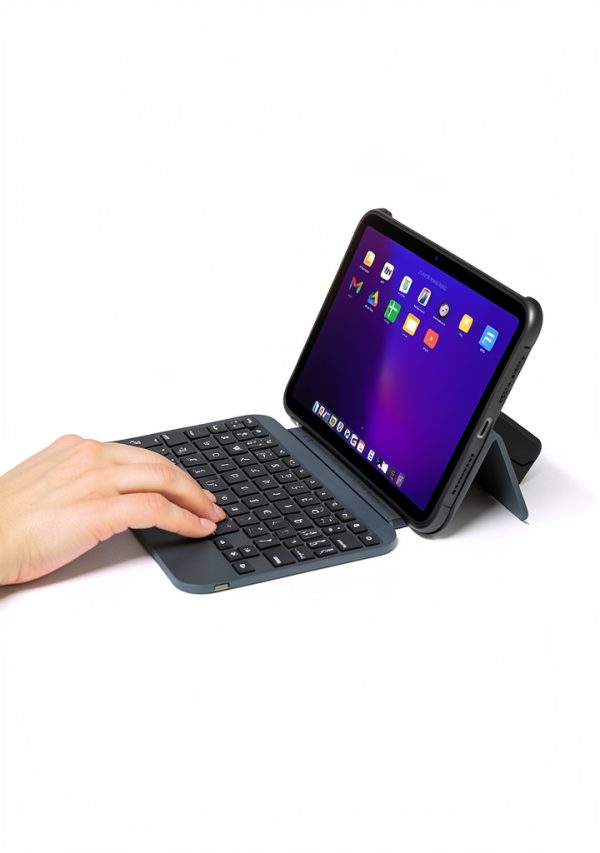 Macally iPad mini Keyboard Case Full Keys 360 View-1