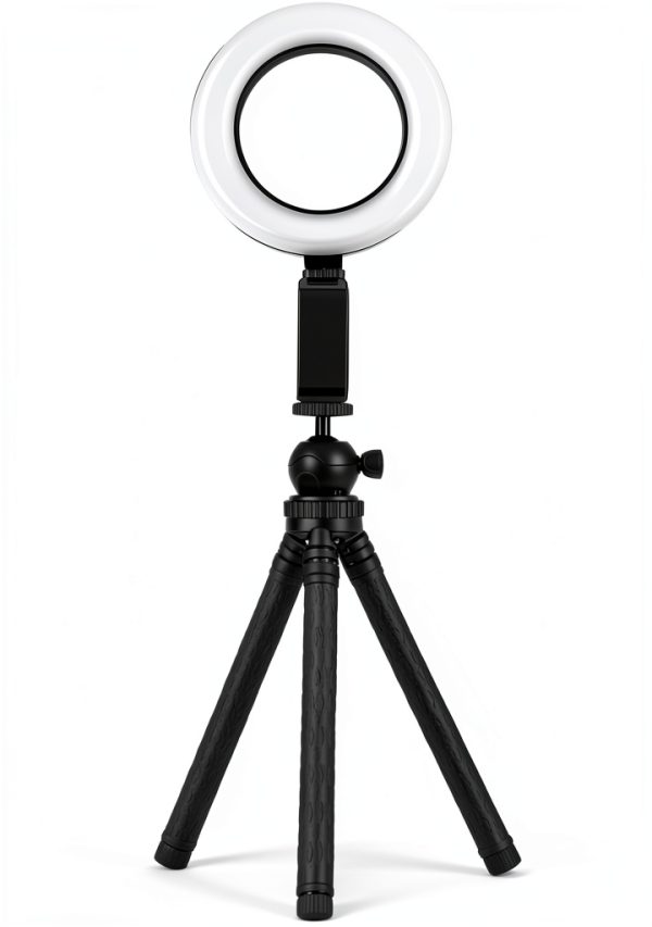 Sunpak Portable Vlogging Kit Smartphone Holder Ring Light-7