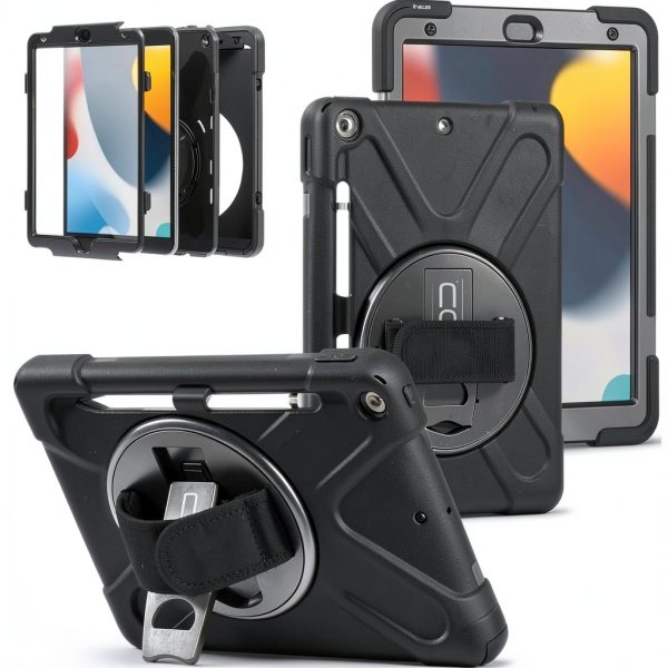 CODi Rugged iPad Case 360 Protection Kickstand Strap-0