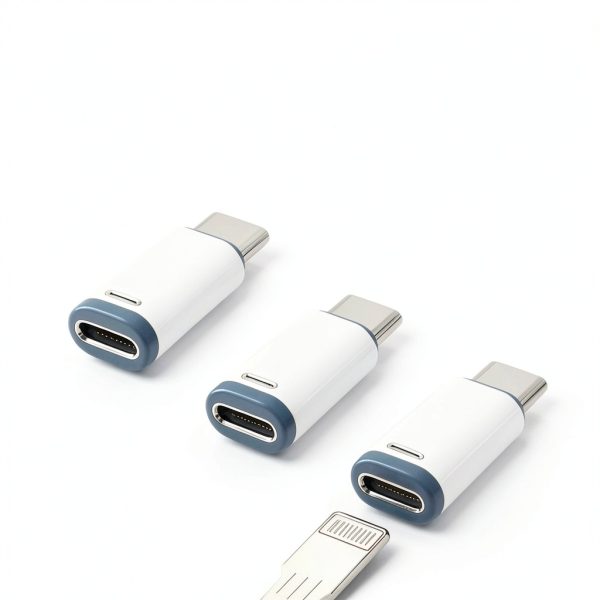 Lightning to USB C Adapter 3 Pack Charging Data Transfer-1