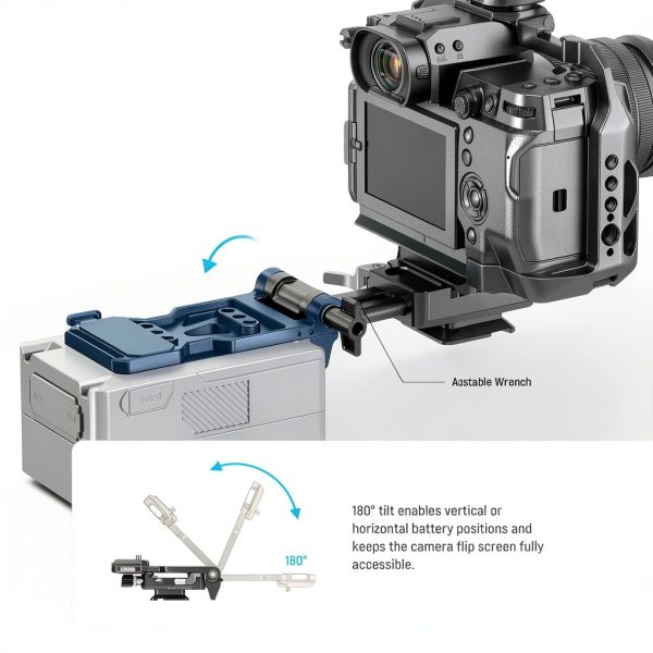 NEEWER V Mount Battery Plate Arca QR Plate Camera Baseplate-6