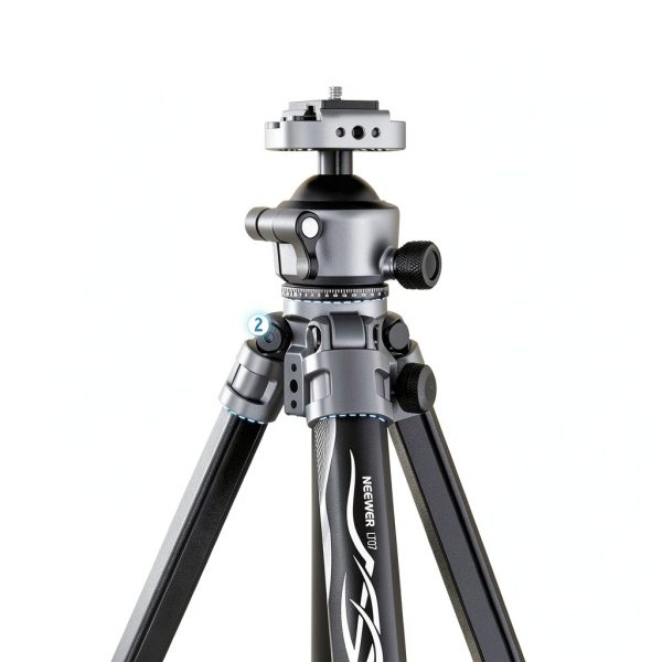NEEWER LT07 Aluminum Travel Tripod Camera Ball Head Arca QR-2