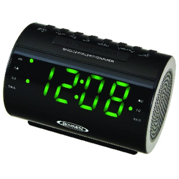 Jensen AM FM Dual Alarm Clock Radio Nature Sounds Snooze-2