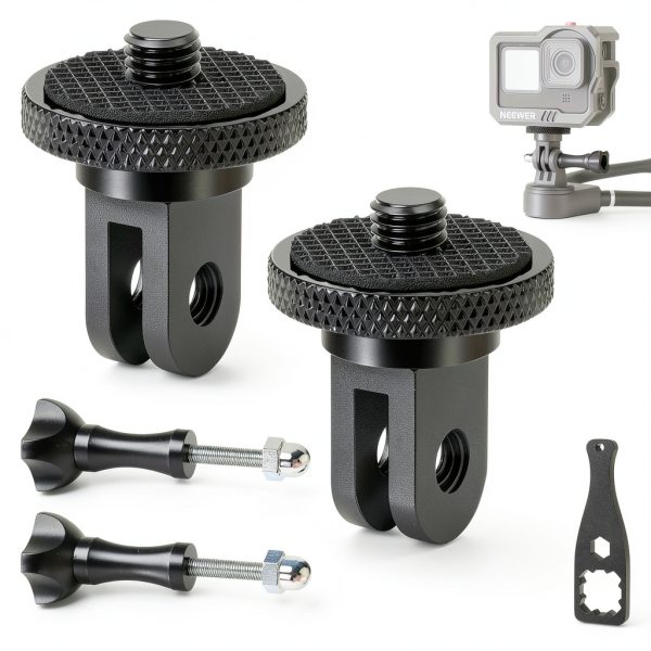 Neewer Action Camera Tripod Mount Adapter Aluminum Alloy-0