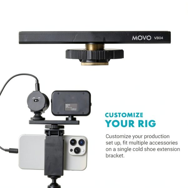 Movo iPhone 15 Vlogging Kit with Microphone LED Light-6