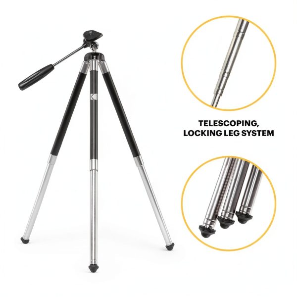 Kodak Tripod Heavy Duty Aluminum 360 Ball Head for-4
