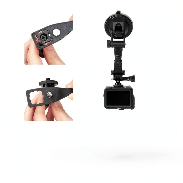Neewer Action Camera Tripod Mount Adapter Aluminum Alloy-3