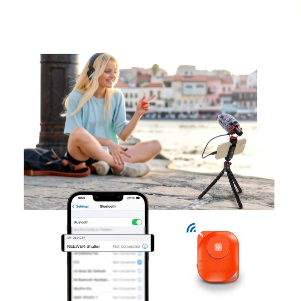 Neewer Flexible Tripod with Remote Action Camera Mount-3