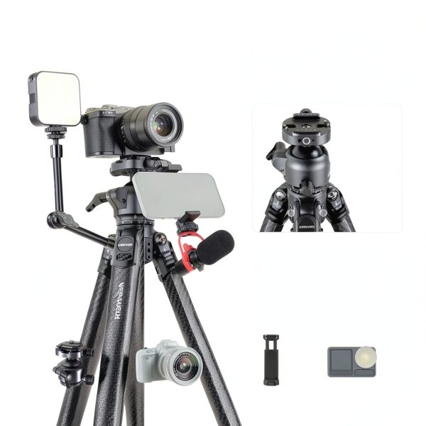 Neewer LITETRIP LT38 Carbon Fiber Travel Tripod Camera-5
