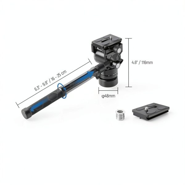 Neewer GM35 Tripod Head Leveling Base Arca Type QR Plate-7