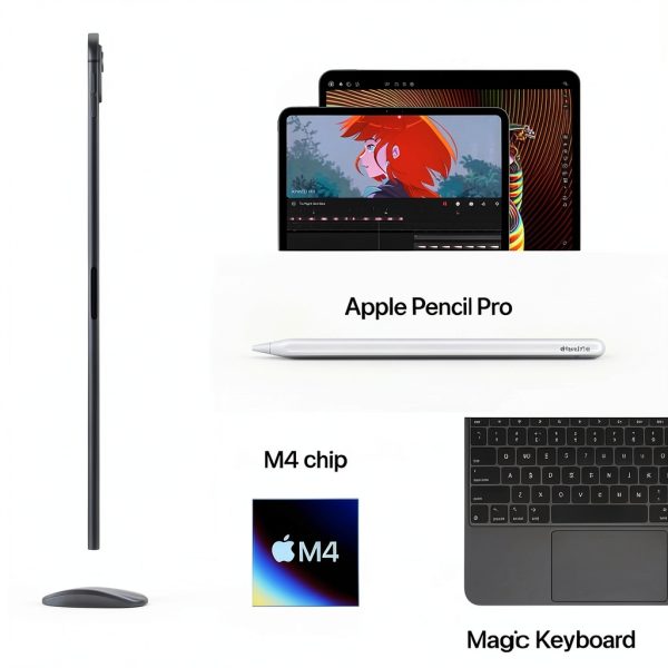 Apple iPad Pro M4 OLED Wi Fi Cellular 2TB Silver Unlocked-8